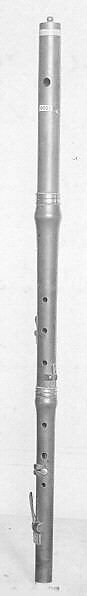 Transverse Flute in B-flat, Clementi &amp; Co. (British, London 1798–1828), ivory, wood, silver, British