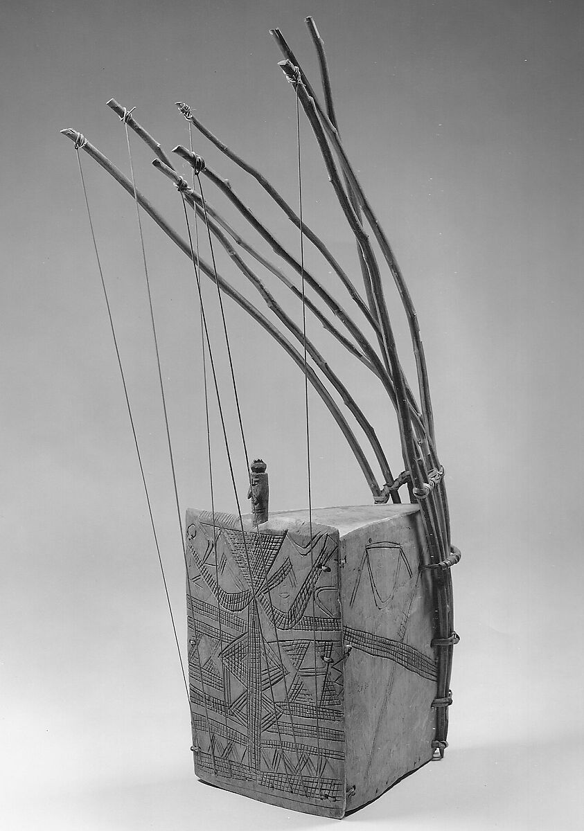 Ubo akwara (pluriarc), Wood, fiber, Igbo (Nigeria)