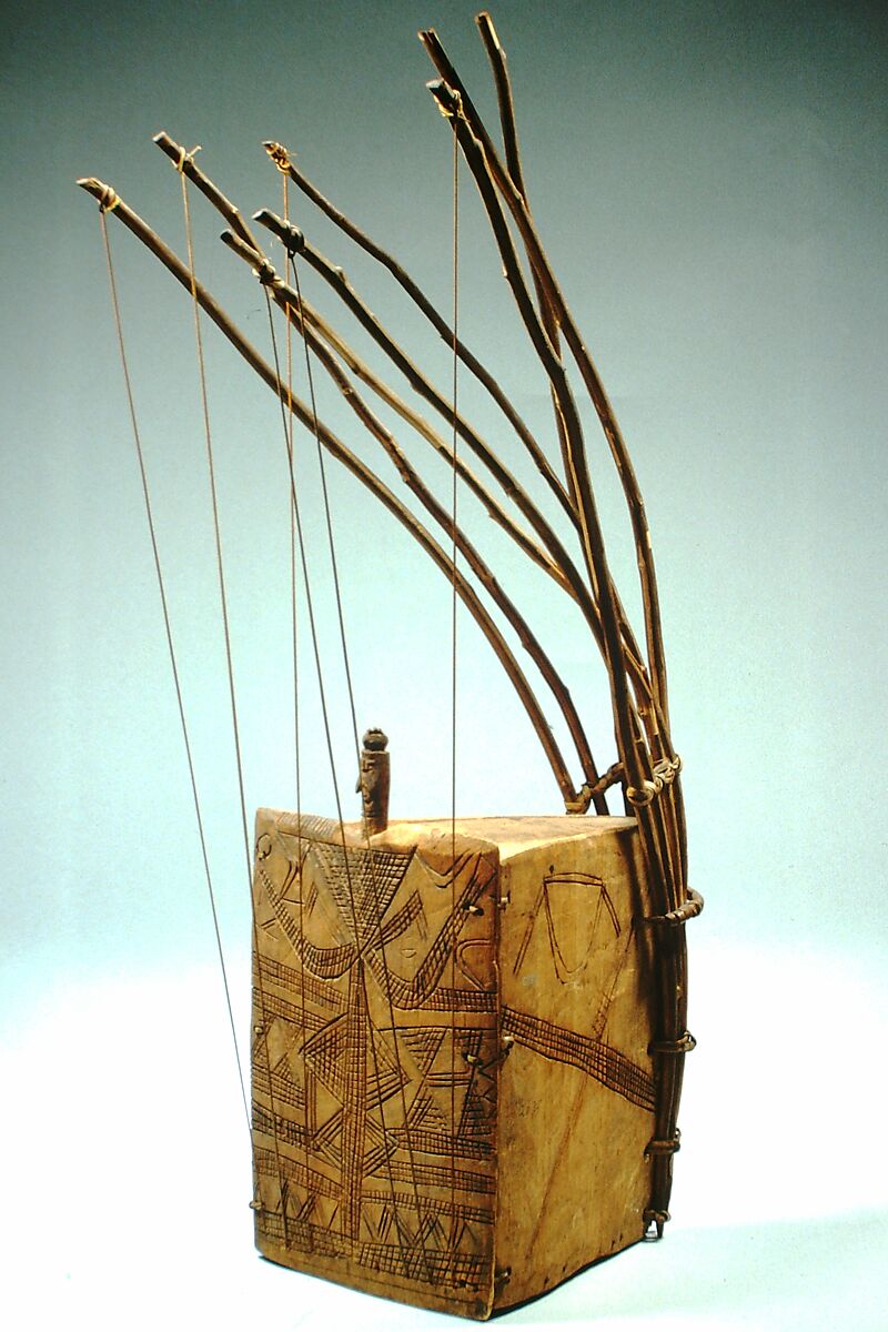 Ubo akwara (pluriarc), Wood, fiber, Igbo (Nigeria) 