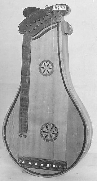 Double Zither, Wood, metal, German