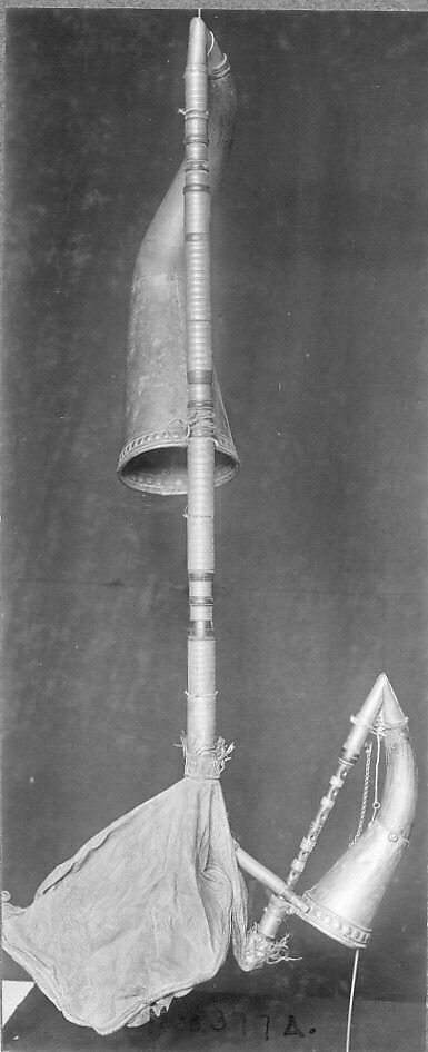 Dudy /Dudelsack, Wood, brass, horn, goatskin, Bohemian