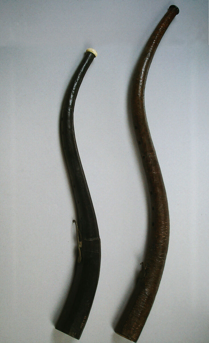 Tenor Cornetto in D, Wood, leather, metal, French