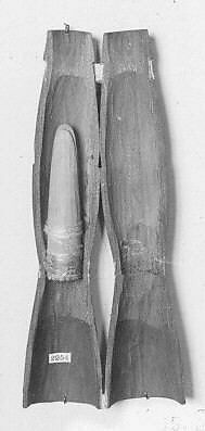 Reed Pipe, Wood (red cedar or spruce) cord, cloth, resin, Native American (Tsimshian)