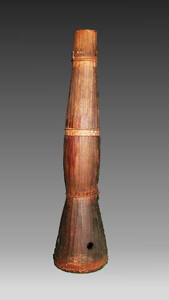 Reed Pipe, Wood (red cedar or spruce), cord, Native American (Northwest Coast)