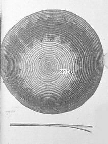 Tsa Yanshtqi (basket drum), willow, fiber, Native American (Navaho)