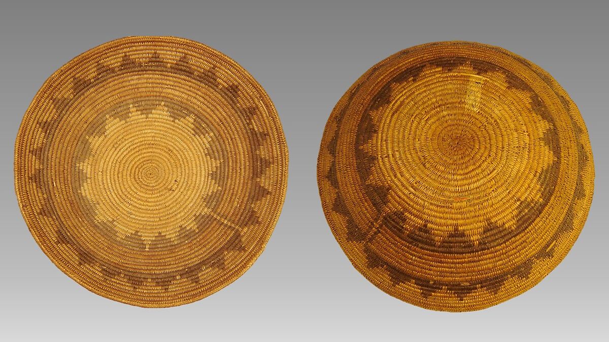 Tsa Yanshtqi (basket drum), willow, fiber, Native American (Navaho)