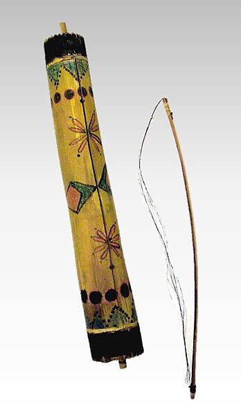 Tsii' Edo' Ai, Agave stalk, paint, horsehair, Native American (Apache) 