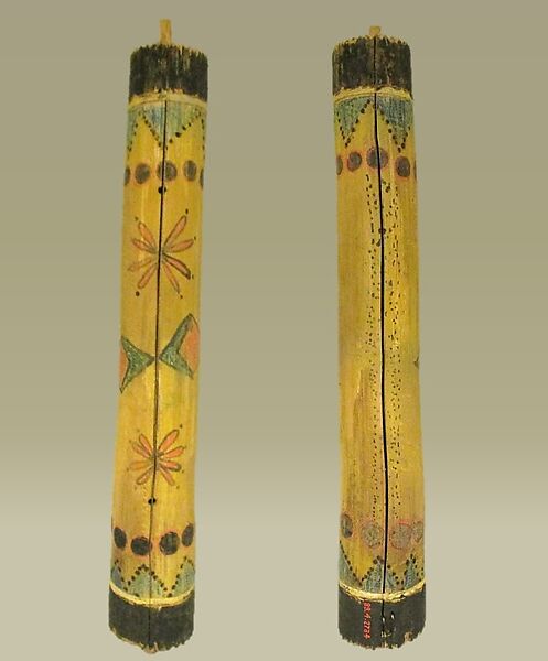 Tsii' Edo' Ai (Apache Fiddle), Agave stalk, paint, horsehair, Native American (Apache)