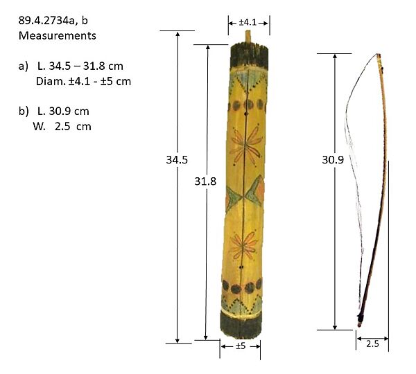 Tsii' Edo' Ai (Apache Fiddle), Agave stalk, paint, horsehair, Native American (Apache)
