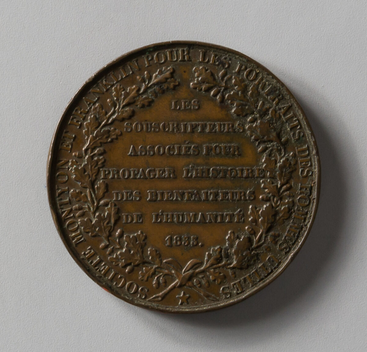 Medallion, Jean-Jacques Barre (French, Paris 1793–1855 Paris), Bronze
