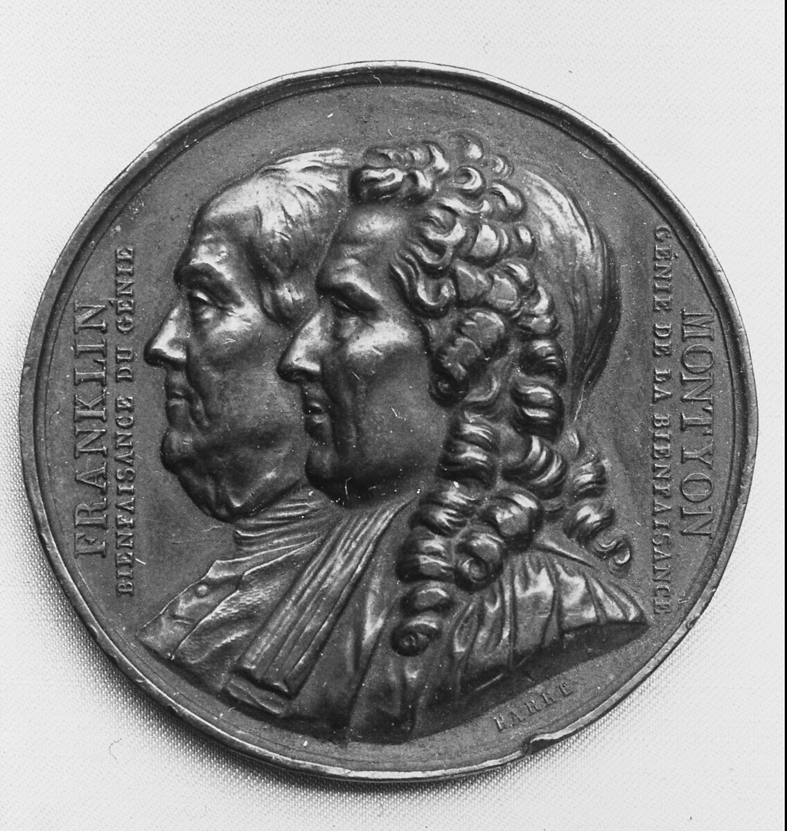 Medallion, Jean-Jacques Barre (French, Paris 1793–1855 Paris), Bronze