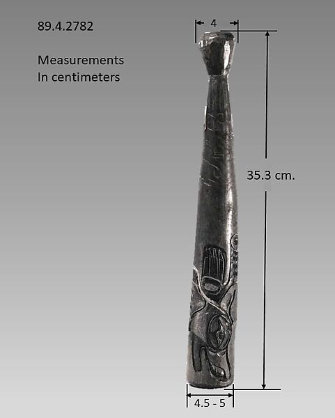 Túmyaiyoo (baton), Wood, Native American (Kwakuitl, Musqueam)
