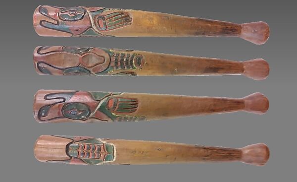 Túmyaiyoo (baton), Wood, Native American (Kwakuitl, Musqueam)