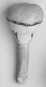 Rattle, Gourd, wood, pebbles, Native American (Hopi)