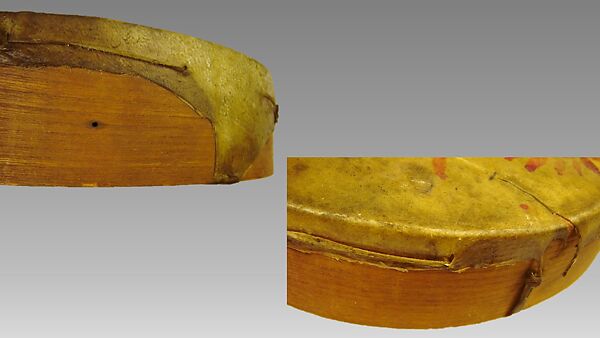 Frame drum, Wood, skin, paint, Native American (Plains region)