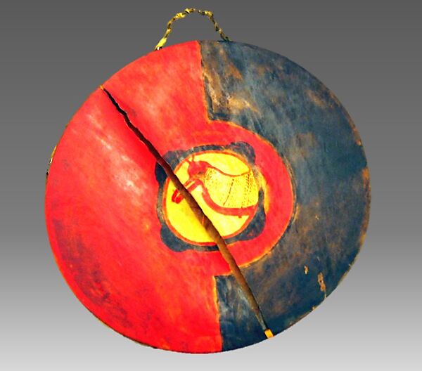 Frame Drum, Ojibway, wood, hide, Native American (Ojibwa)