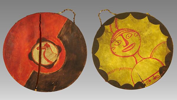 Frame Drum, Ojibway, wood, hide, Native American (Ojibwa)