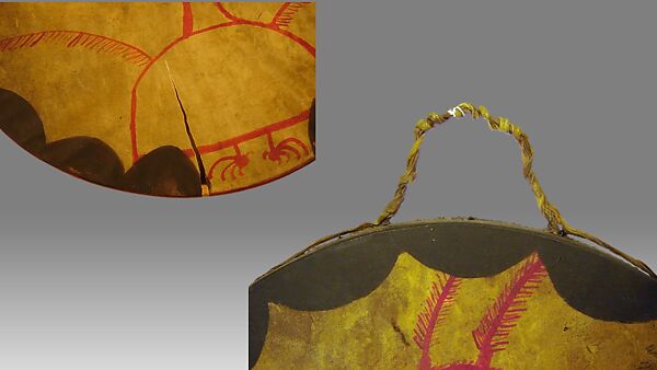 Frame Drum, Ojibway, wood, hide, Native American (Ojibwa)
