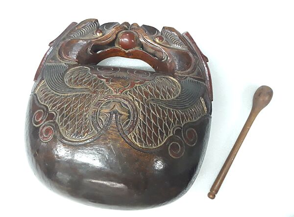 Mokugyo (木魚), wood, Japanese