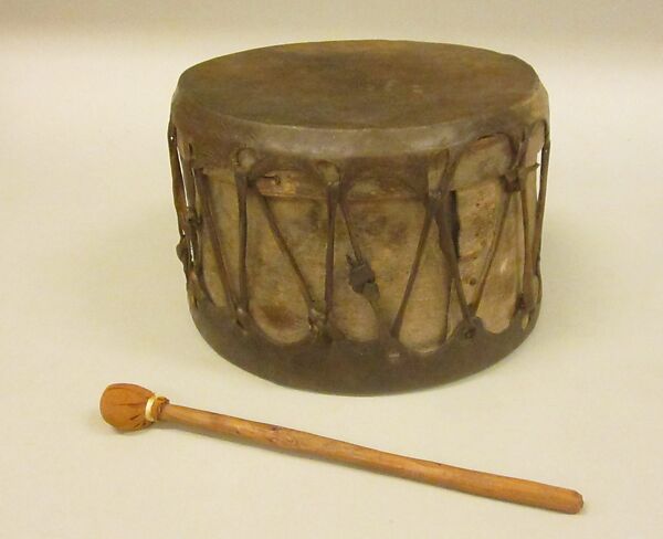 European Type Drum, Wood, skin, American 