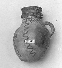 'Ássa' dád eestl 'ónígíí (jar drum), Earthenware, skin, Native American (Navaho)