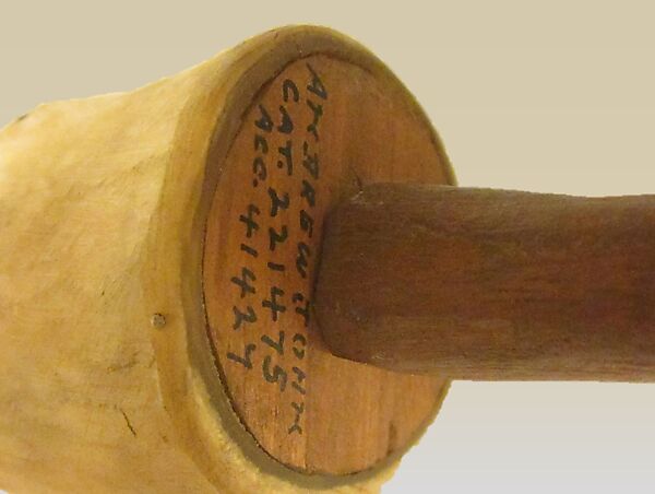 onoˀkæ ˀ  kastáwēˀshæˀ (copy), Andrew John Jr. (Seneca Nation, born 1860s)  , he was an active advocate for the Seneca Nation., wood, horn (cow or ox), wood, metal, Native American (Seneca)