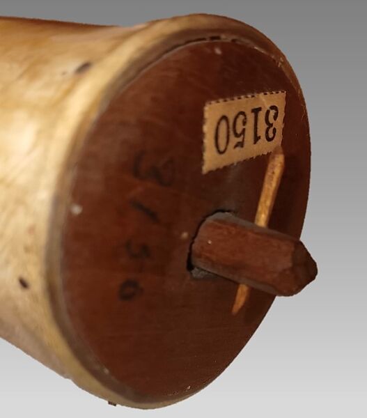 onoˀkæ ˀ  kastáwēˀshæˀ (copy), Andrew John Jr. (Seneca Nation, born 1860s)  , he was an active advocate for the Seneca Nation., wood, horn (cow or ox), wood, metal, Native American (Seneca)