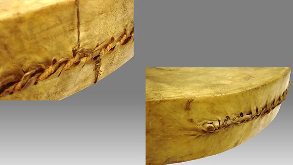 Frame Drum, Chippewa Tribe (Algonquin family), wood, skin, cord, Native American (Chippewa)