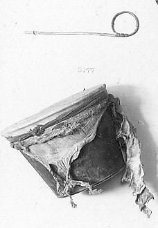 Drum, Iron, skin, cord, Native American (Apache)