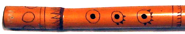 Flute ("Mystery Flute"), Papago Indians, Cane, paper, vegetable fiber, Native American (Tohono O'odham/Papago)