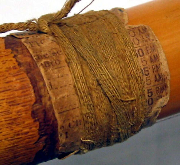 Flute ("Mystery Flute"), Papago Indians, Cane, paper, vegetable fiber, Native American (Tohono O'odham/Papago)