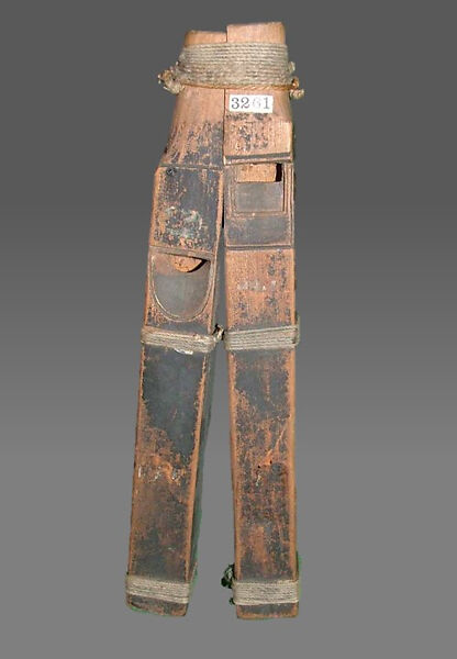 Double Whistle, wood, resin, fishline, Native American (Northwest Coast)