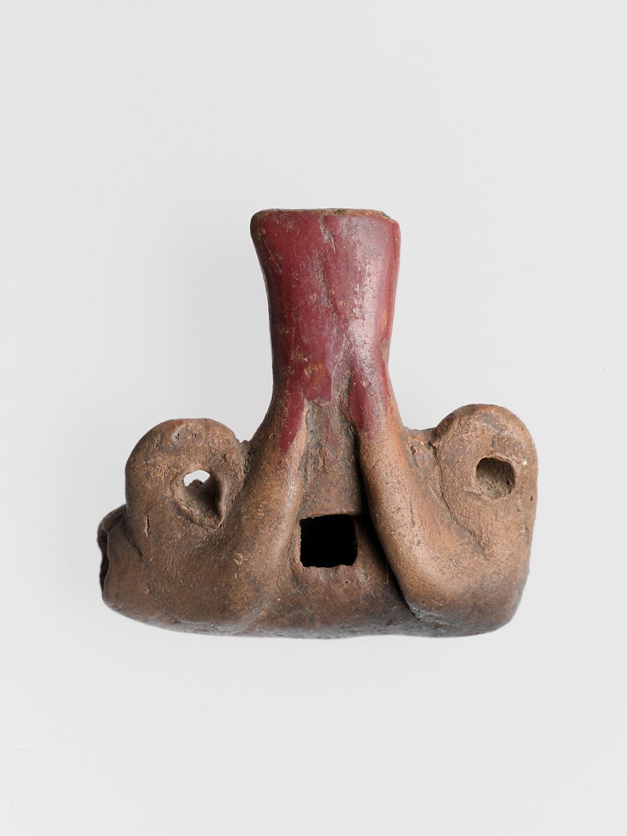 Pottery Whistle, Clay, Mexican 