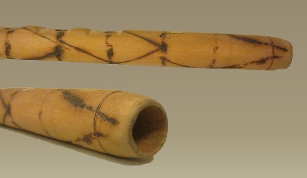 End-blown flute, Wood (Yucca), Native American (Pomo)