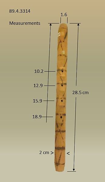 End-blown flute, Wood (Yucca), Native American (Pomo)