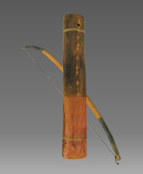 Tsii' Edo' Ai, Agave stalk, sinew, paint, horsehair, Native American (Apache) 