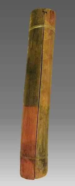 Tsii' Edo' Ai, Agave stalk, sinew, paint, horsehair, Native American (Apache)