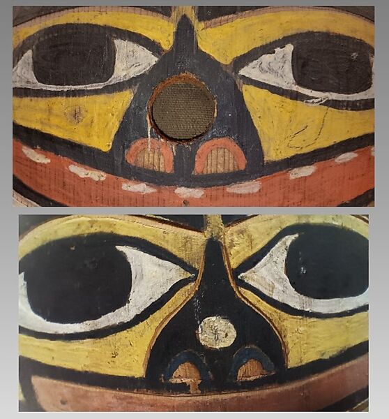 Reed Pipe with bellows, wood (red cedar or spruce) , spruce root, leather, metal, Native American (Skittagetan, Haida probably)