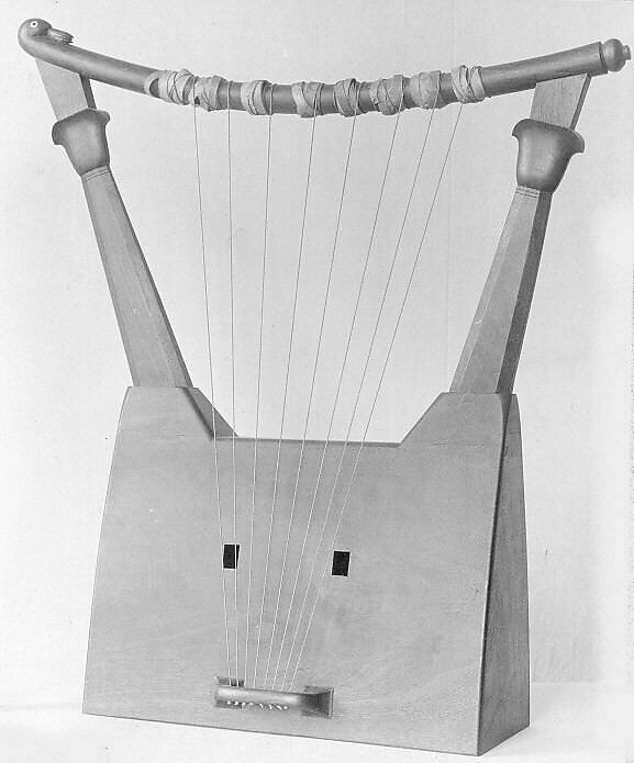 Lyre, Wood, Egyptian