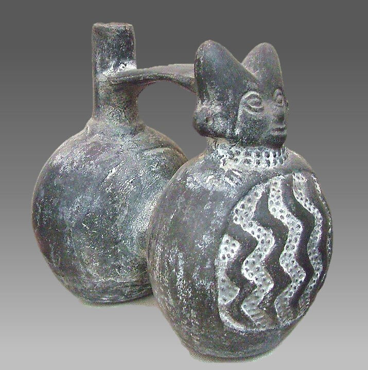 Whistling Jar, clay, Peruvian 