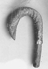 Vessel rattle, Wood, animal hide, pellets, Native American (Kiowas, Cheyenne or Arapaho)