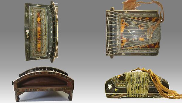 Koto (箏), Wood, mother of pearl, metal, ivory, lacquer, Japanese
