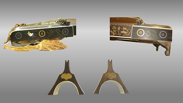 Koto (箏), Wood, mother of pearl, metal, ivory, lacquer, Japanese