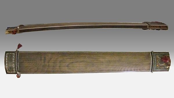 Koto  (箏), Woods, ivory, silk, metal, lacquer, bone, Japanese