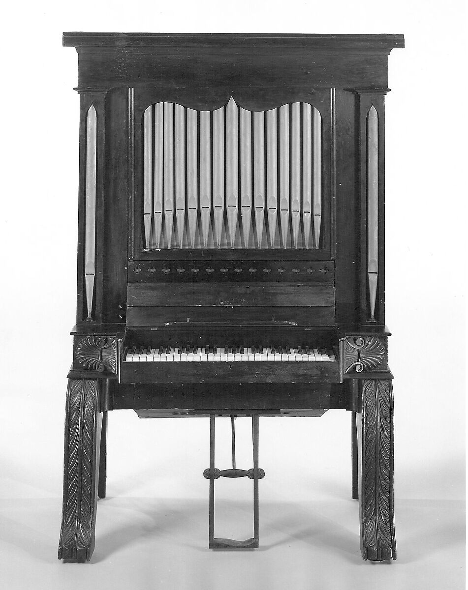Chamber Organ, Attributed to George Clisbee (American, Marlborough, Massachusetts 1828–1885 Marlborough), Wood, various materials, American 