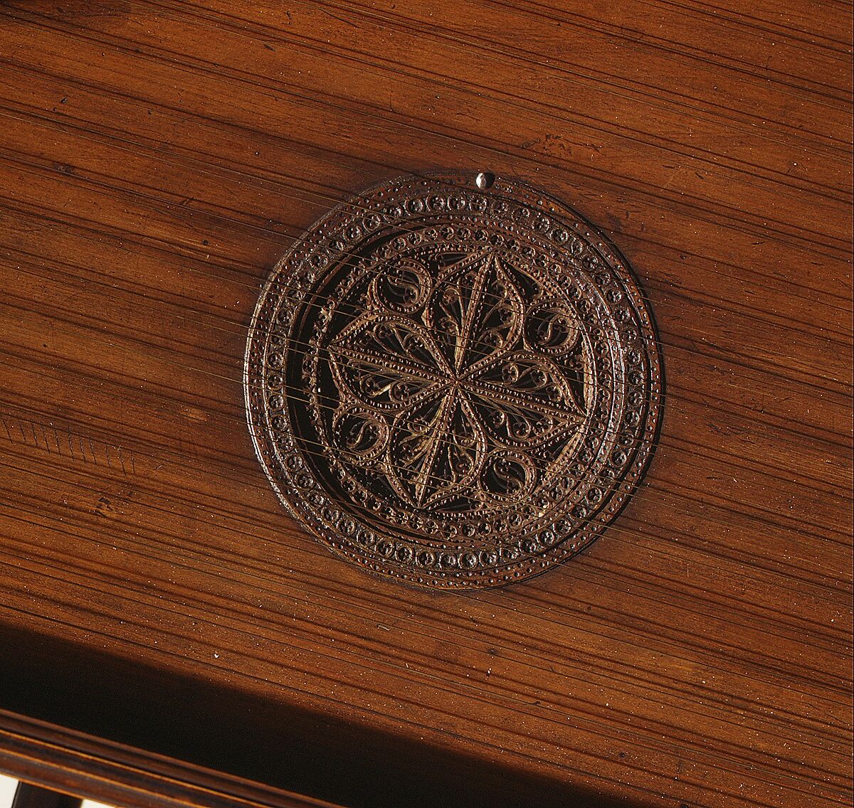 Virginal, Wood, parchment, ivory, paint, Italian