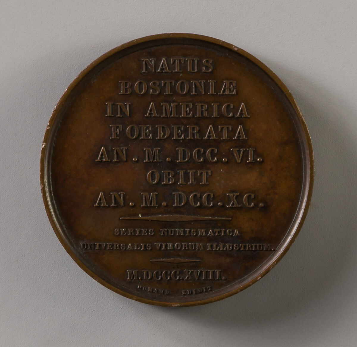 Benjamin Franklin, Armand-Auguste Caqué (French, Saintes 1793–1881 Paris), Gilt bronze