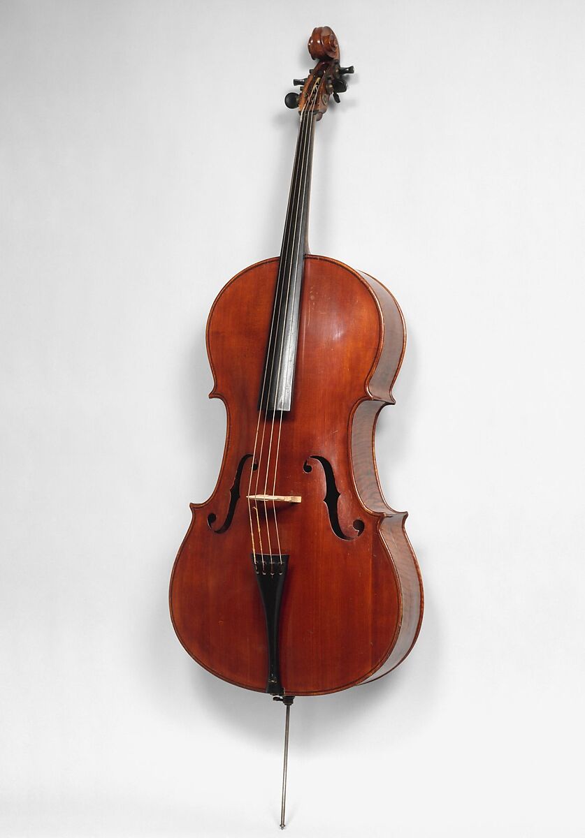 Yankee Bass Viol, William Darracott, Jr. (American, Milford, New Hampshire 1799–1868 Milford, New Hampshire), Wood, American 