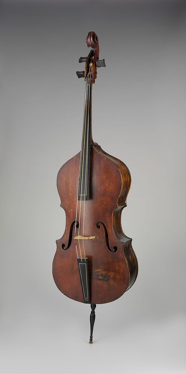 Double Bass, Bartolomeo Cristofori (Padua 1655–1731 Florence), Wood, Italian 