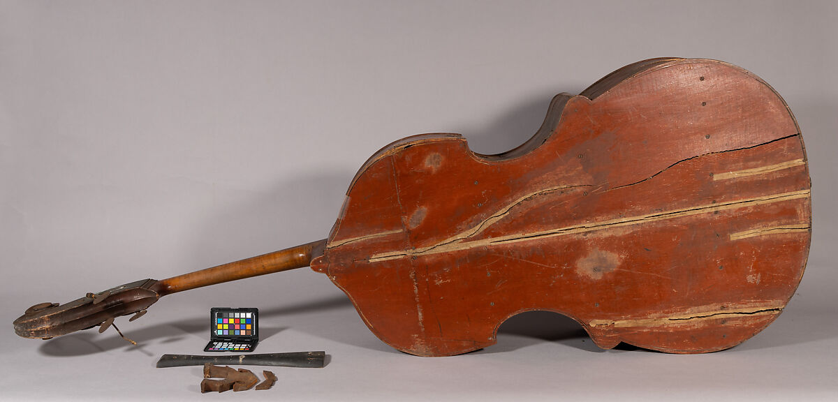 Bass Viol, Attributed to Abraham Prescott (American, Deerfield, New Hampshire 1789–1858 Concord, New Hampshire), Wood, American